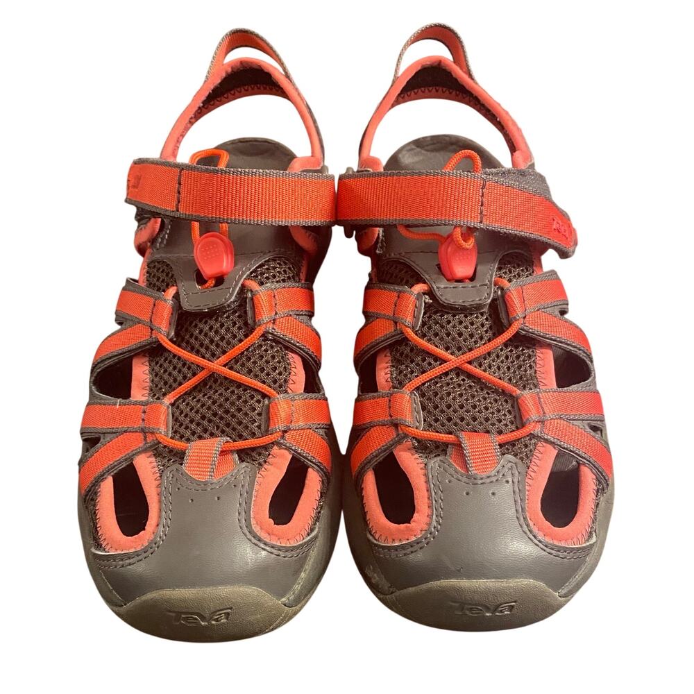 Teva Rosa Women’s 7 Gray Coral Closed Toe Hiking Water Sport Sandals